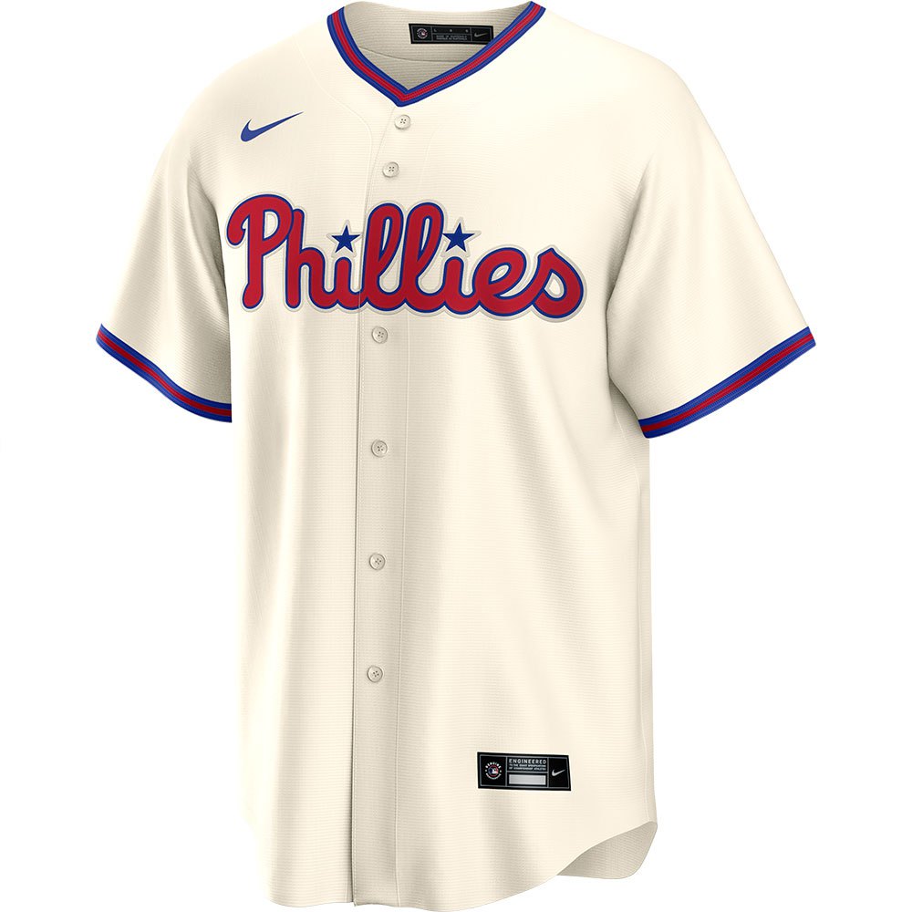 Syndicate trekant Udførelse Nike Kortærmet T-shirt MLB Philadelphia Phillies Official Replica Alternate  Gul| Baseball