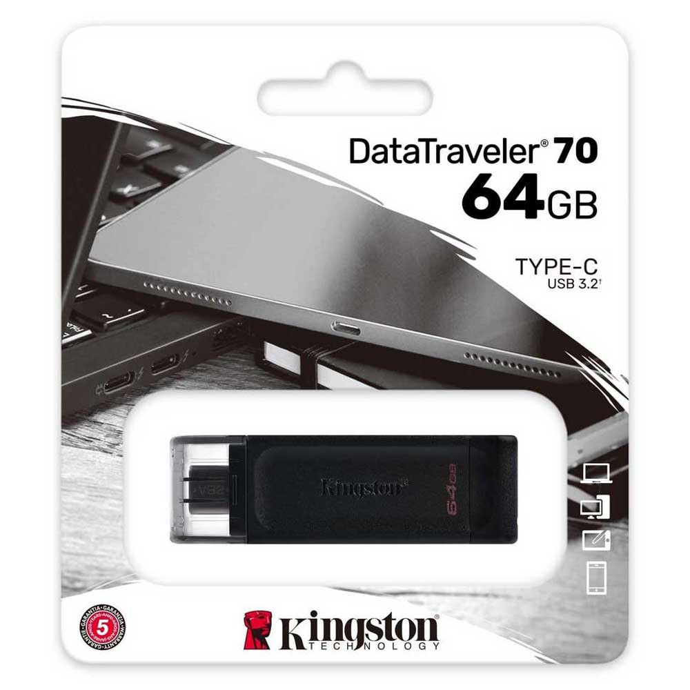 Kingston DT70/64GB 64GB Pendrive Black | Techinn