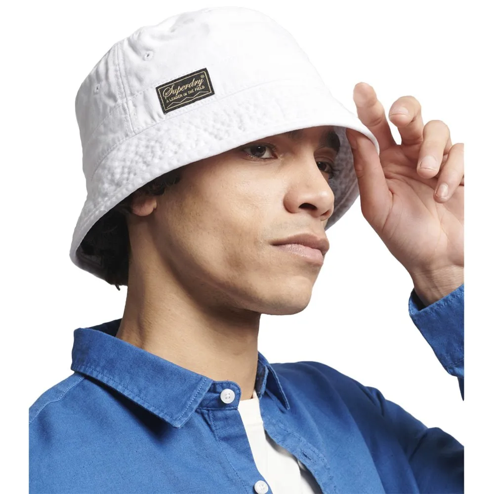 Superdry Vintage Bucket Hat White Dressinn
