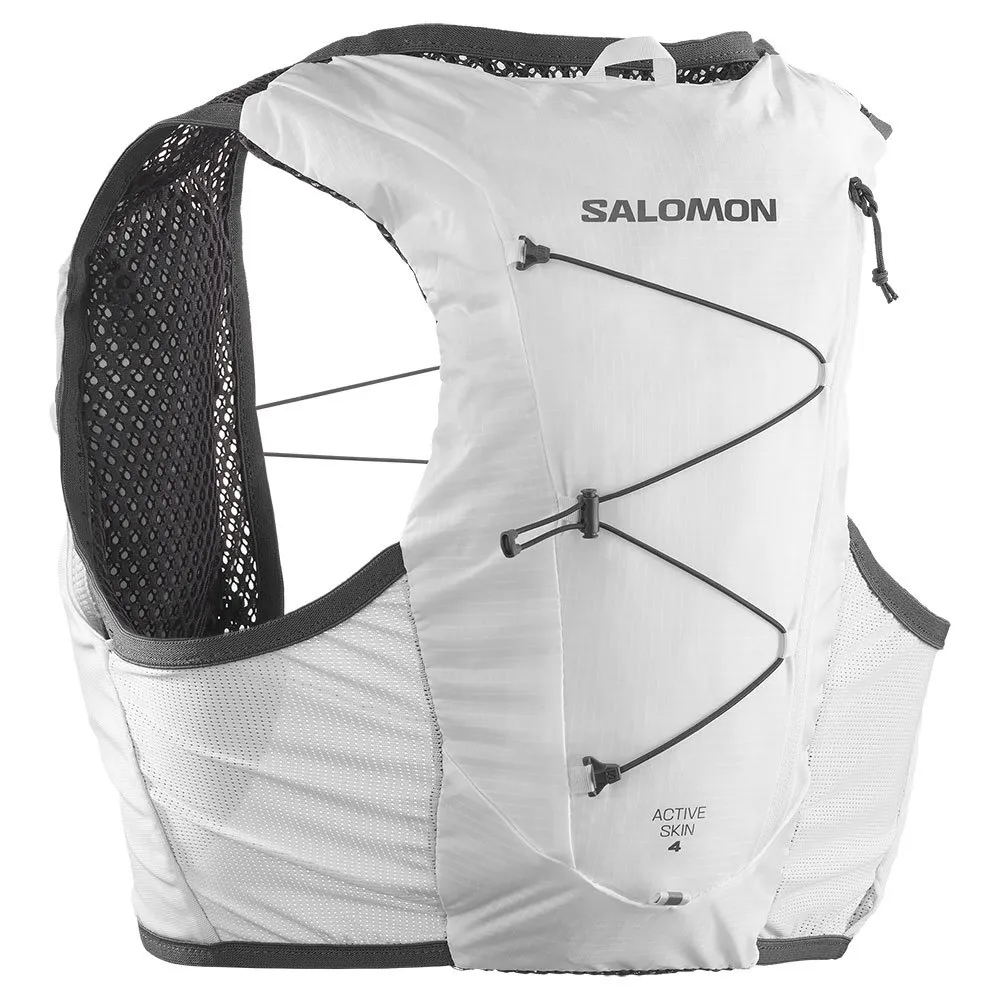 Salomon Active Skin 4 With Flasks Hydration Vest White Trekkinn
