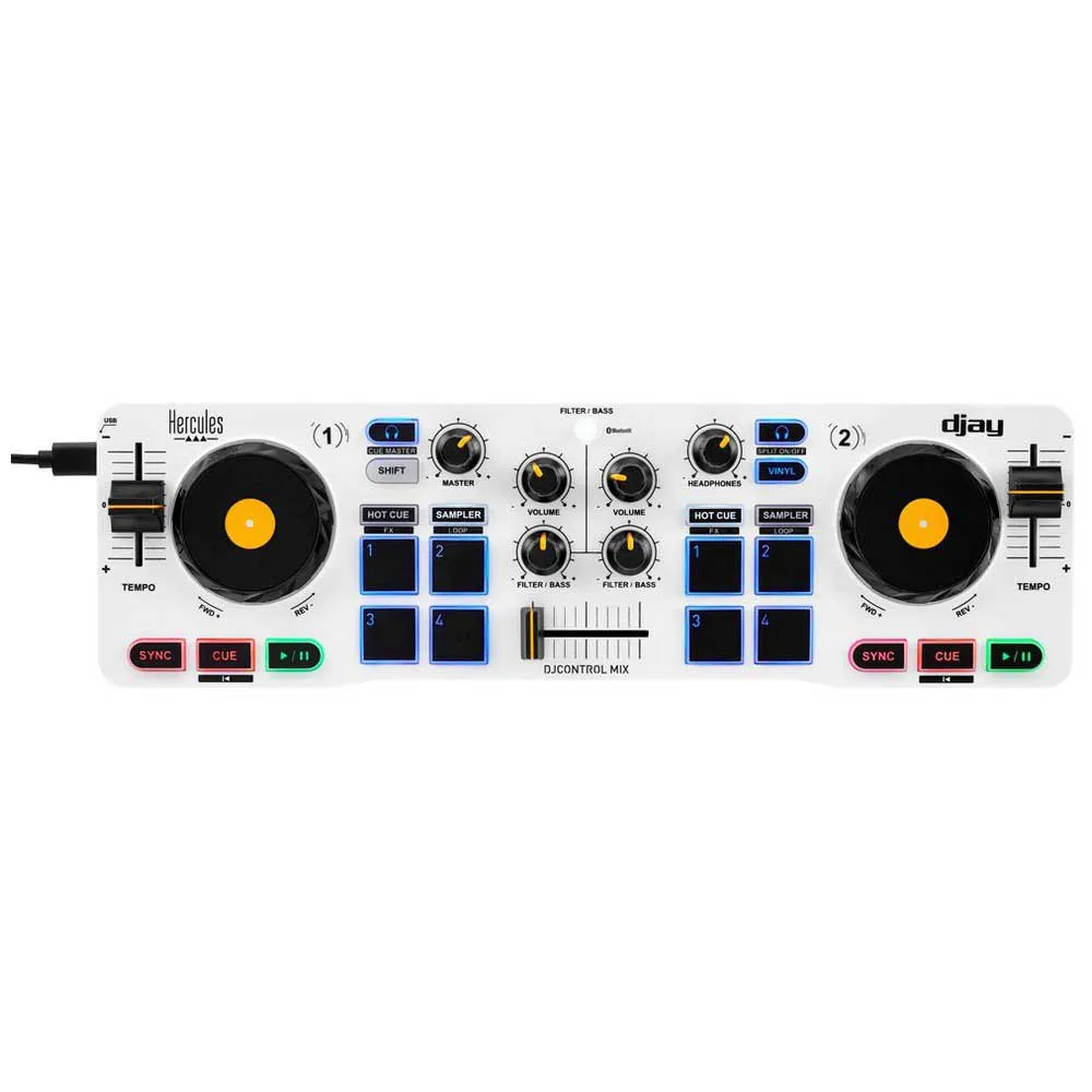 Hercules DJ Control MIX Audio Mixer White Techinn
