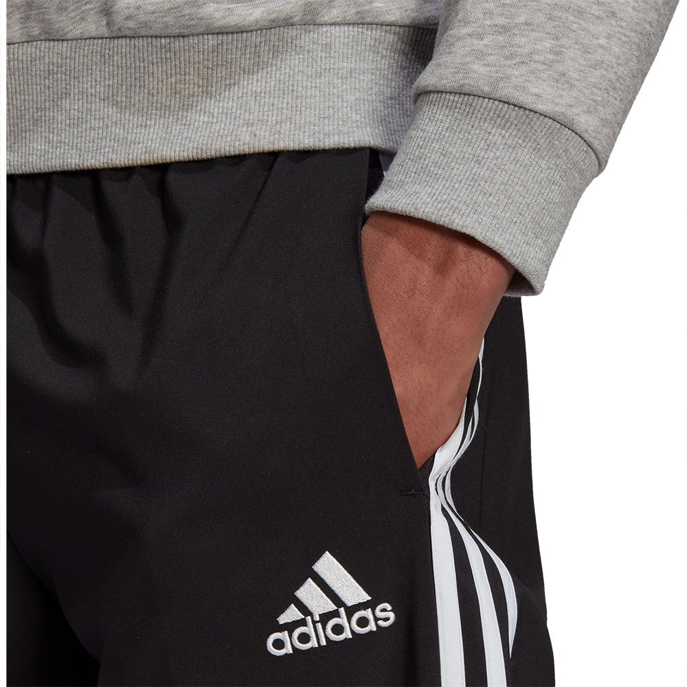Plague Which one how to use adidas Sportswear Aeroready Essentials Elastic Cuff 3 Stripes Pants Black|  Dressinn
