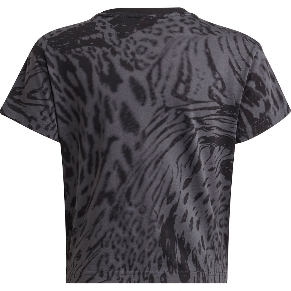 adidas Sportswear Future Icons Hybrid Animal Print Cotton Regular Short  Sleeve T-Shirt Grey| Kidinn