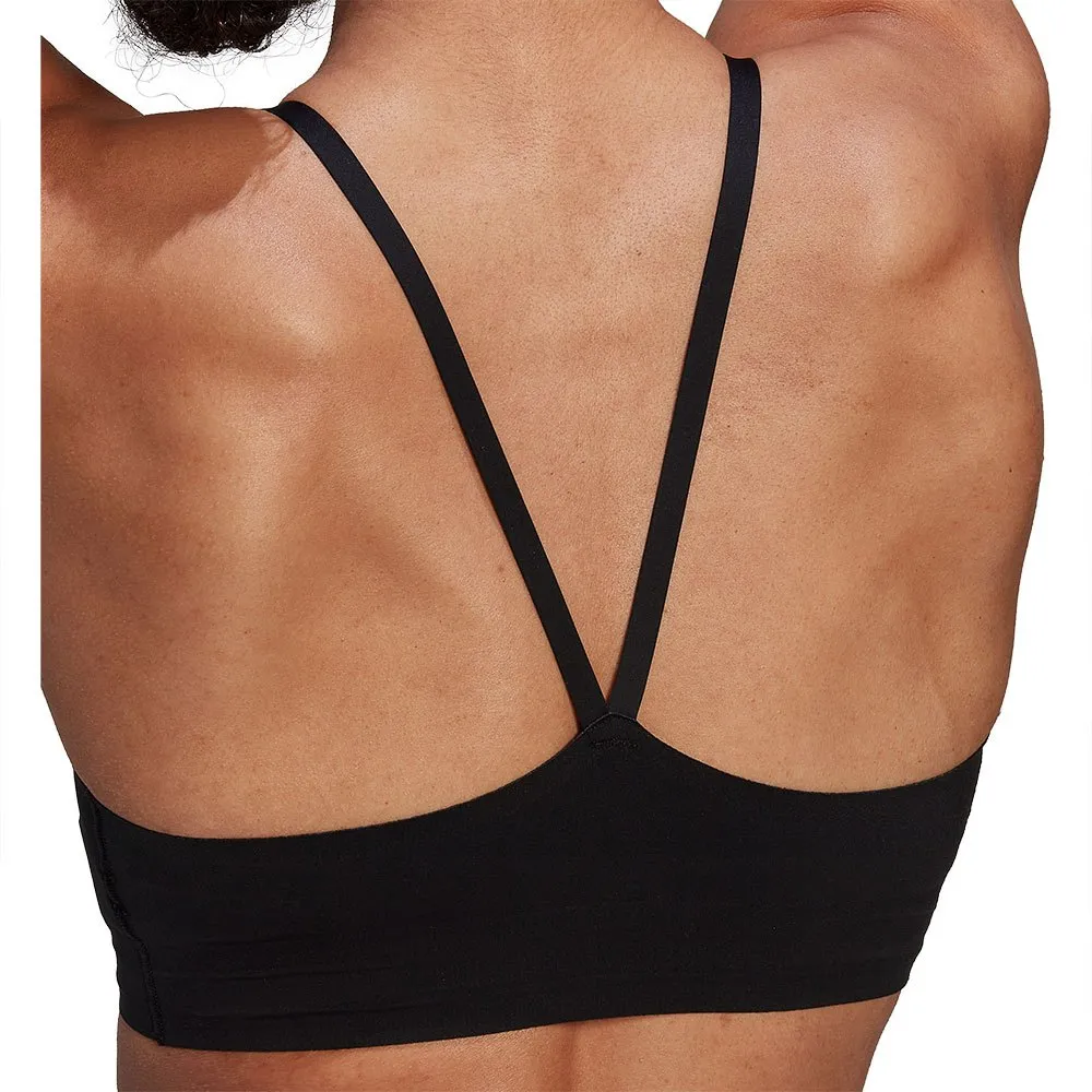 adidas Purelounge LightSupport Strappy Sports Bra Black Traininn