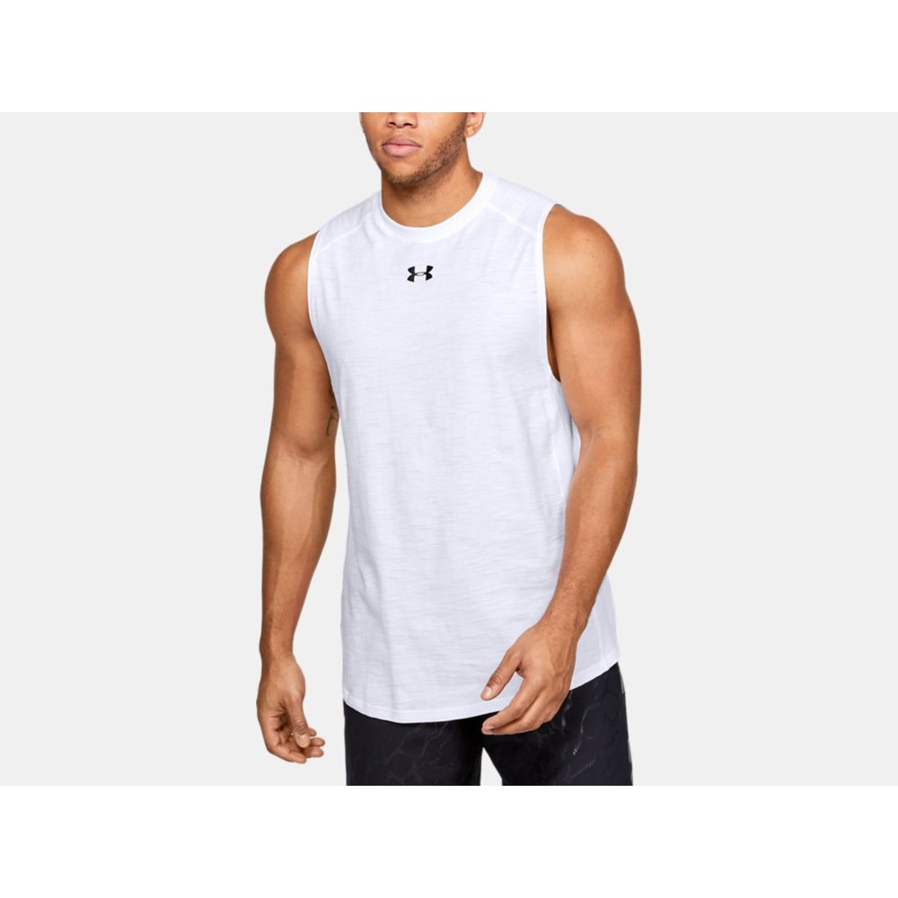 Under Armour Mens Charged Cotton Tank T-Shirt 