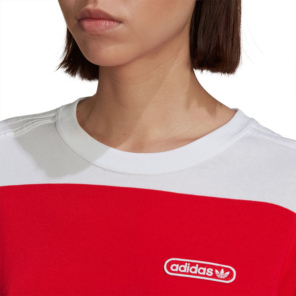 temperature cloth Skalk adidas originals Striped Αθλητική μπλούζα Κόκκινο| Dressinn