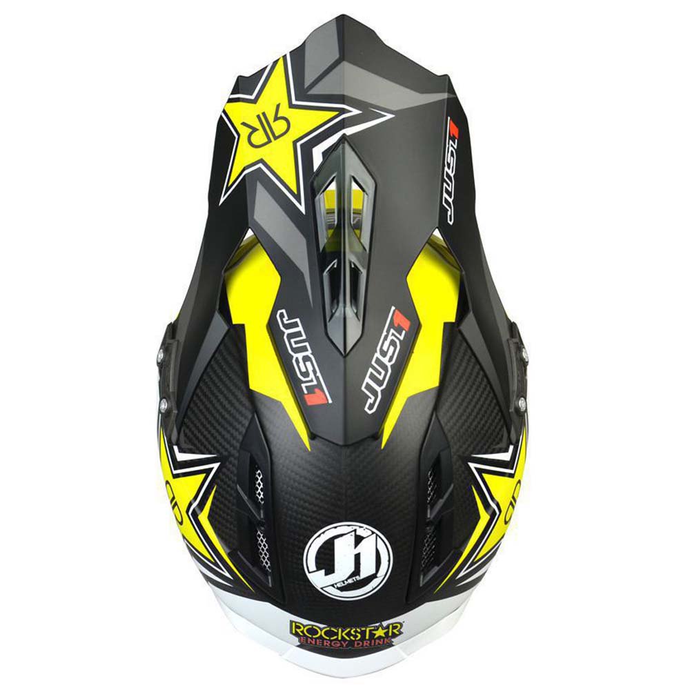 Just1 J12 Rockstar 2.0 Motocross Helmet Yellow | Motardinn