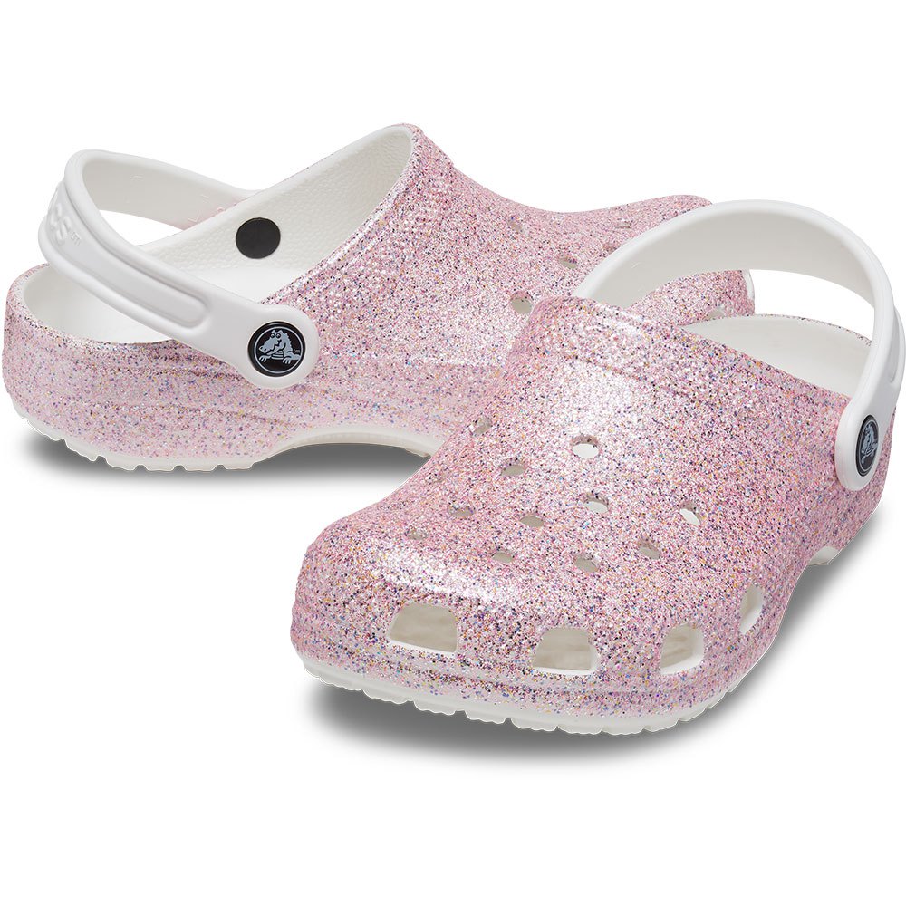 8 UK Child Crocs Classic Glitter Clog Kids Lapis 