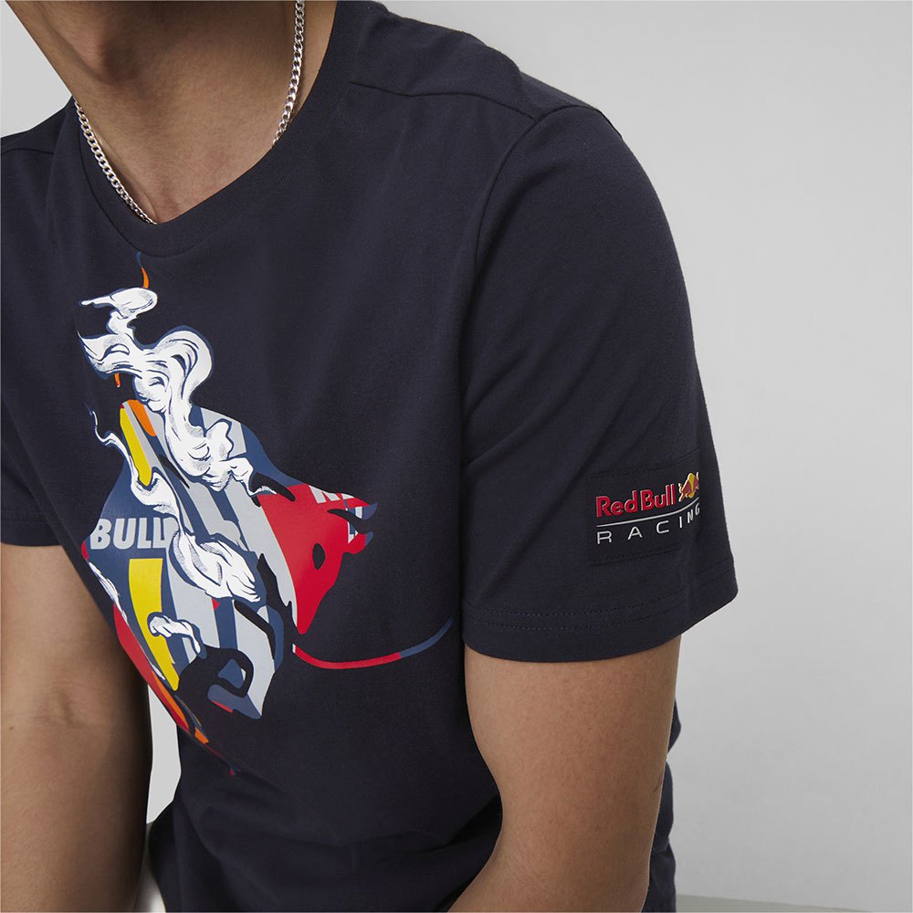 Puma Red Bull Racing Dynamic Bull Logo T-Shirt Blue | Dressinn