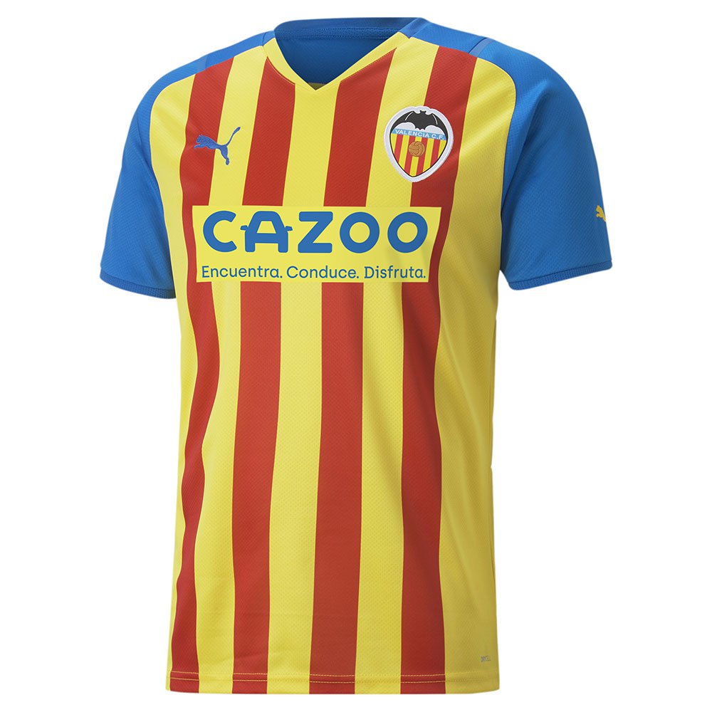 hacha Desierto Pedir prestado Puma Camiseta Manga Corta Valencia CF 22/23 Tercera Equipación Amarillo|  Goalinn