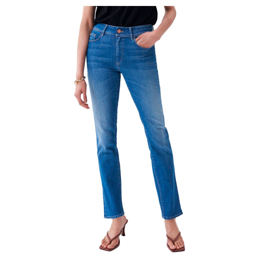 pint Affect companion Salsa jeans Push Up Destiny Slim Fit High Waist Jeans Blue| Dressinn