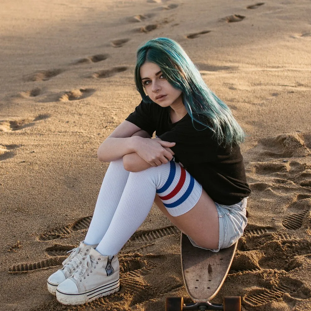 American Socks - Chaussettes Sport Mi-Hautes - Renforcées Talon/Pointe - Unisex - Fabriquées En Espagne