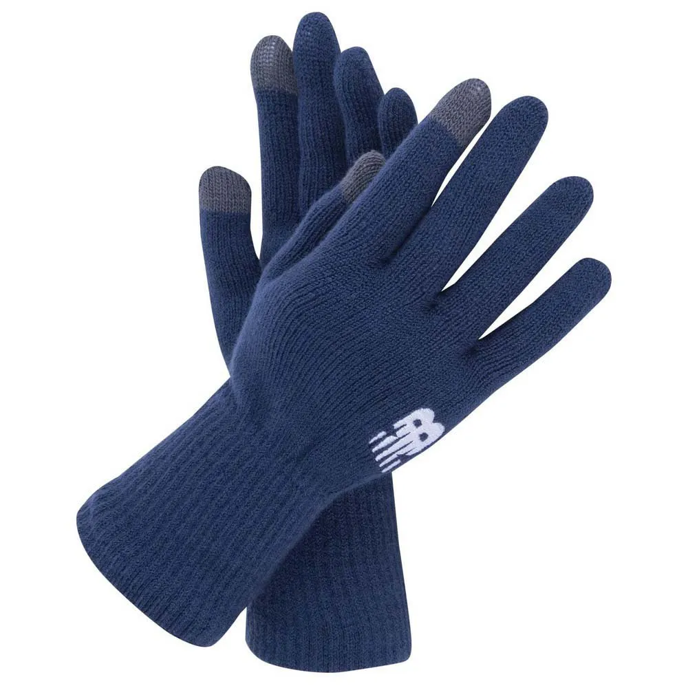New balance Knit Gloves Blue Runnerinn