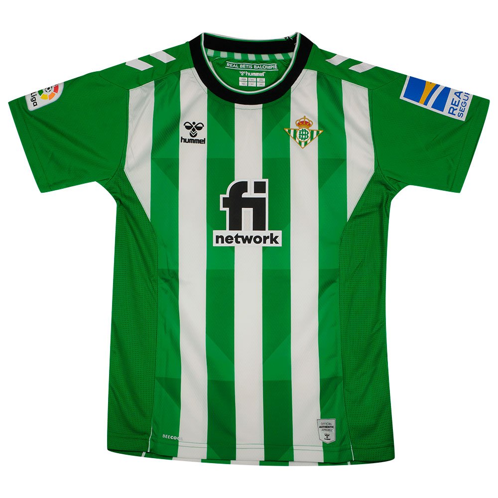 Muerto en el mundo Joven gris Hummel Real Betis Balompié 22/23 Short Sleeve T-Shirt Home Green| Goalinn