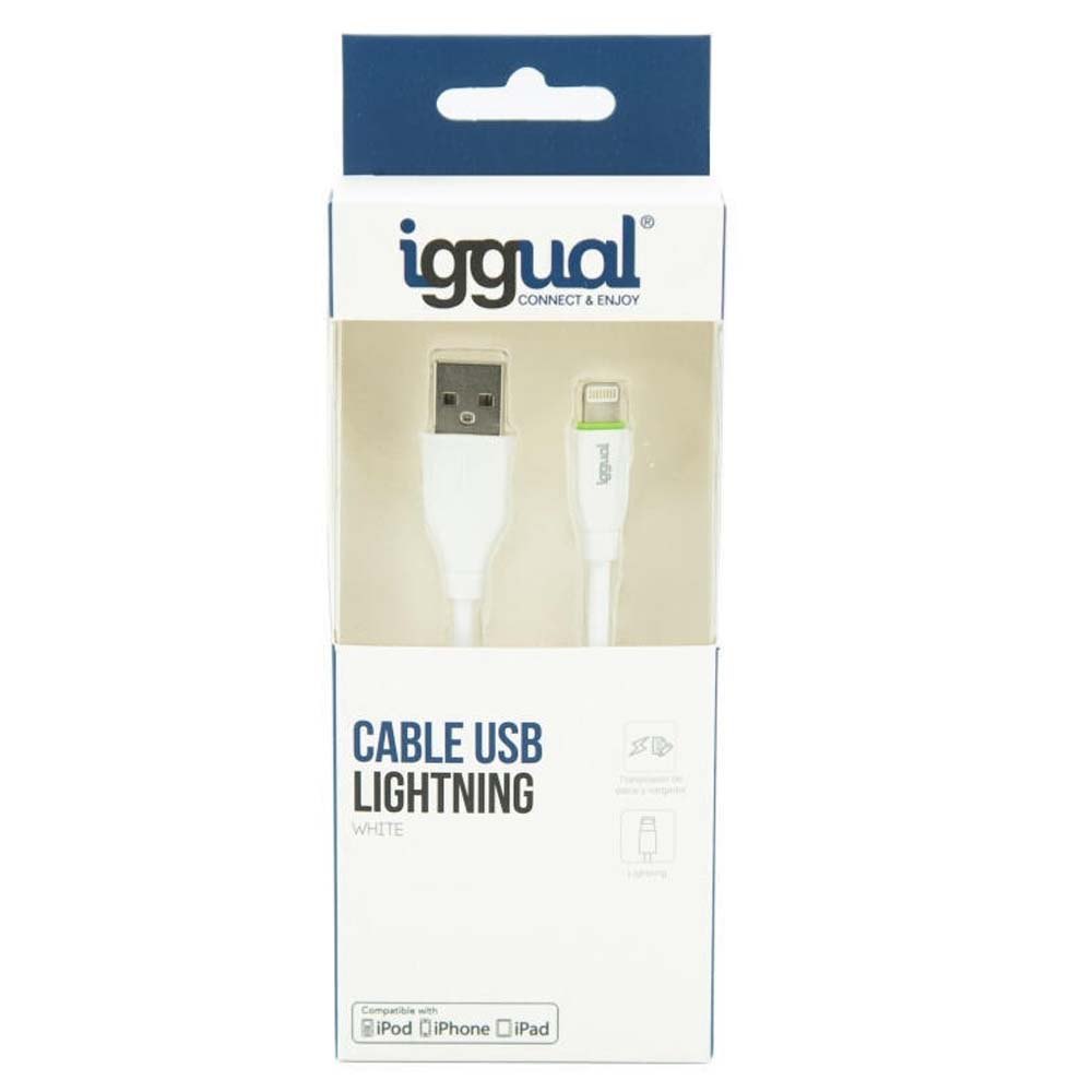 Vandt Hændelse Tolk Iggual USB-A Til Lightning-kabel IGG316955 1 m Transparent| Techinn