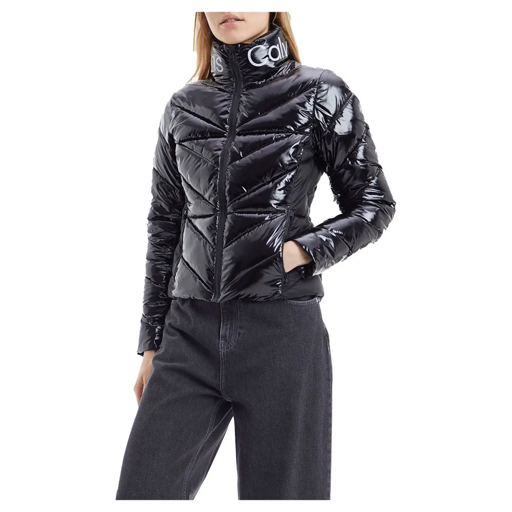 calvin klein fitted padded jacket