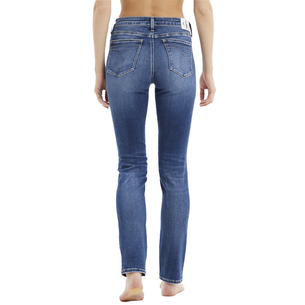 Calvin klein jeans Slim High Waist Pants Blue | Dressinn