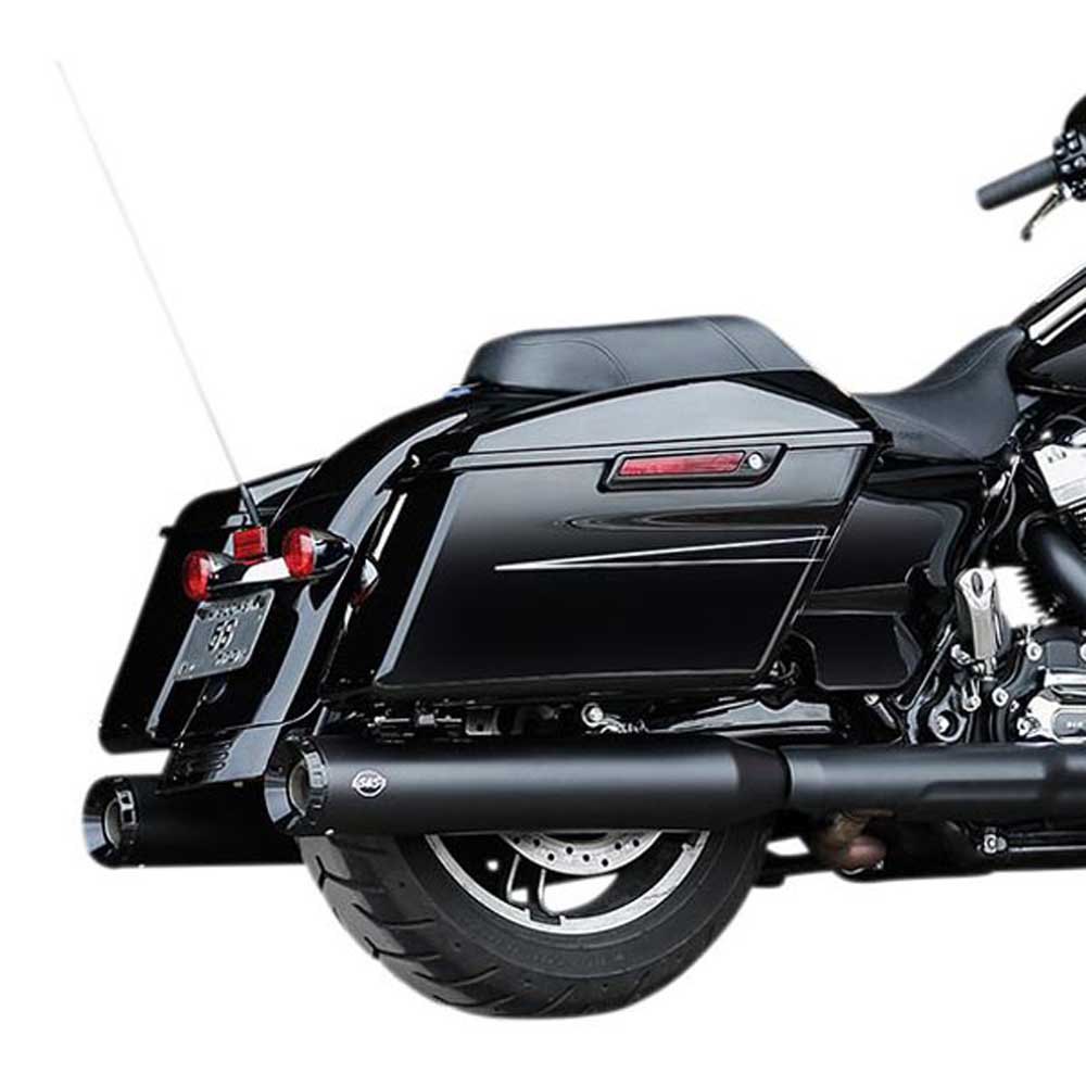 Ss cycle マフラー GNX Harley Davidson FLHR 1750 ABS Road King 107 22  Ref:550-0990 黒| Motardinn