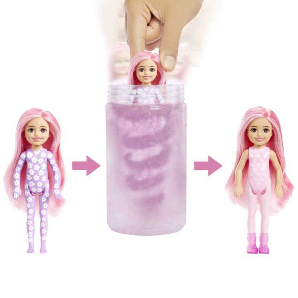 Barbie カラーレインアンドギリングシリーズドール Reveal Chelsea ピンク| Kidinn 人形
