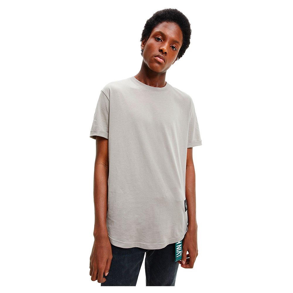 Calvin klein jeans Monogram Badge Short Sleeve T-Shirt J30J315319 Grey|  Dressinn
