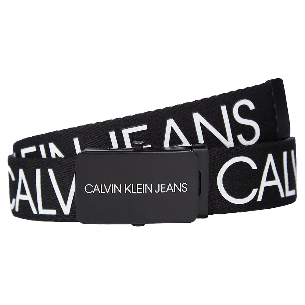 Calvin | klein Black Canvas jeans Logo Belt Dressinn