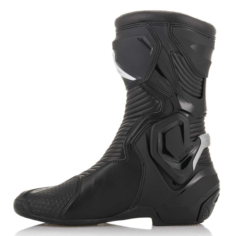 Touring Racing leather Motorcycle Boots Alpinestars SMX S Black White Sport 