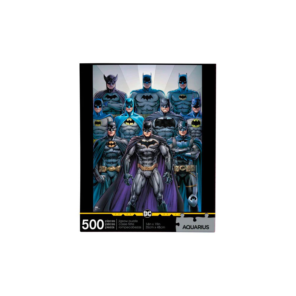 toda la vida Apto Lejos Dc comics Batman Batsuits 500 Pieces Puzzle Blue | Kidinn
