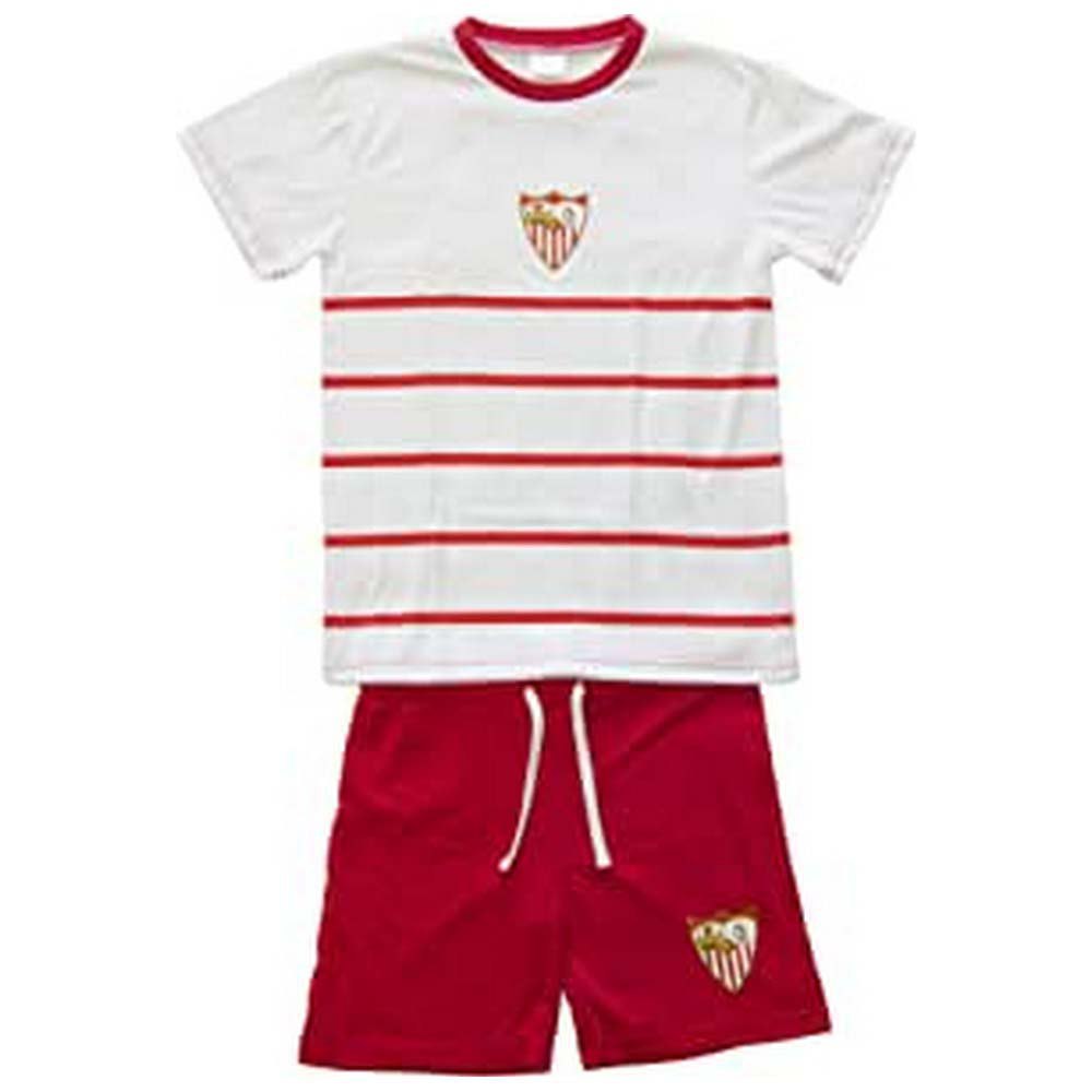 Sevilla fc Striped Junior κοντομάνικη πιτζάμα