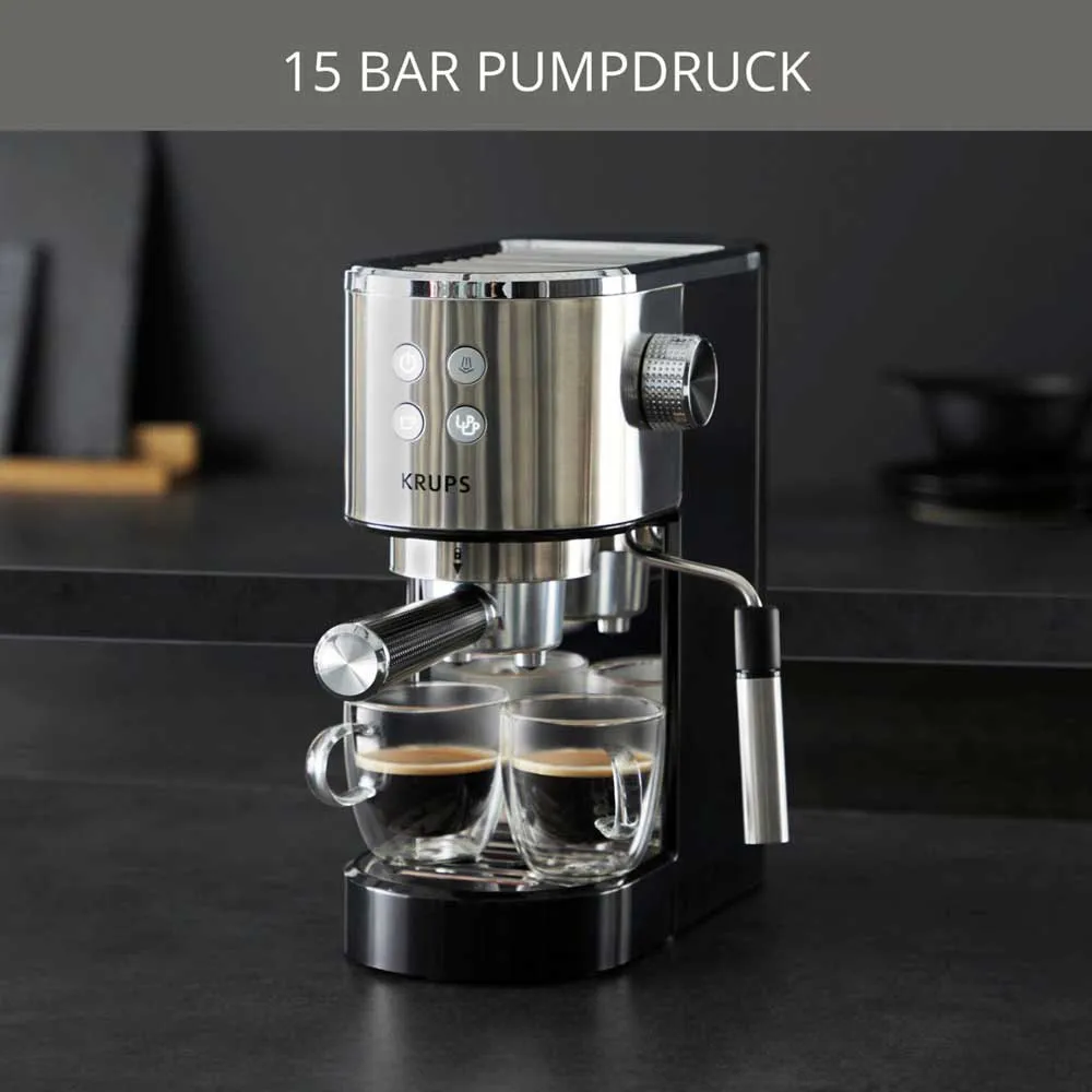 Krups XP442C Espresso Coffee Maker Silver