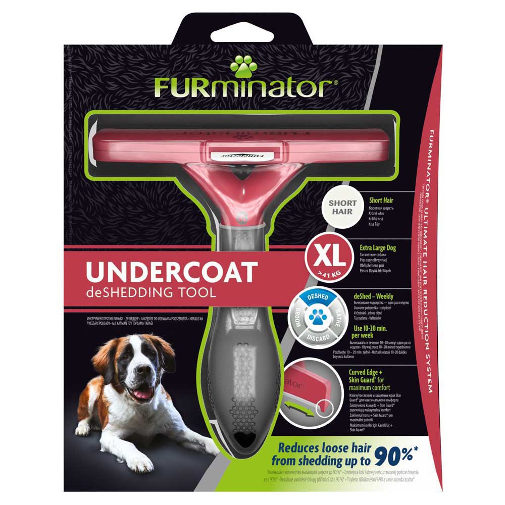 Furminator XL Short Hair Dog Brush Red | Bricoinn