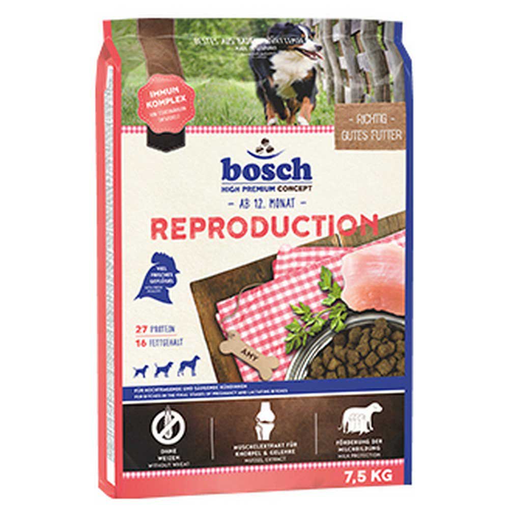 Bosch High Premium Concept Reproduction Poultry Adult 7.5 kg Dog Food  Clear| Bricoinn