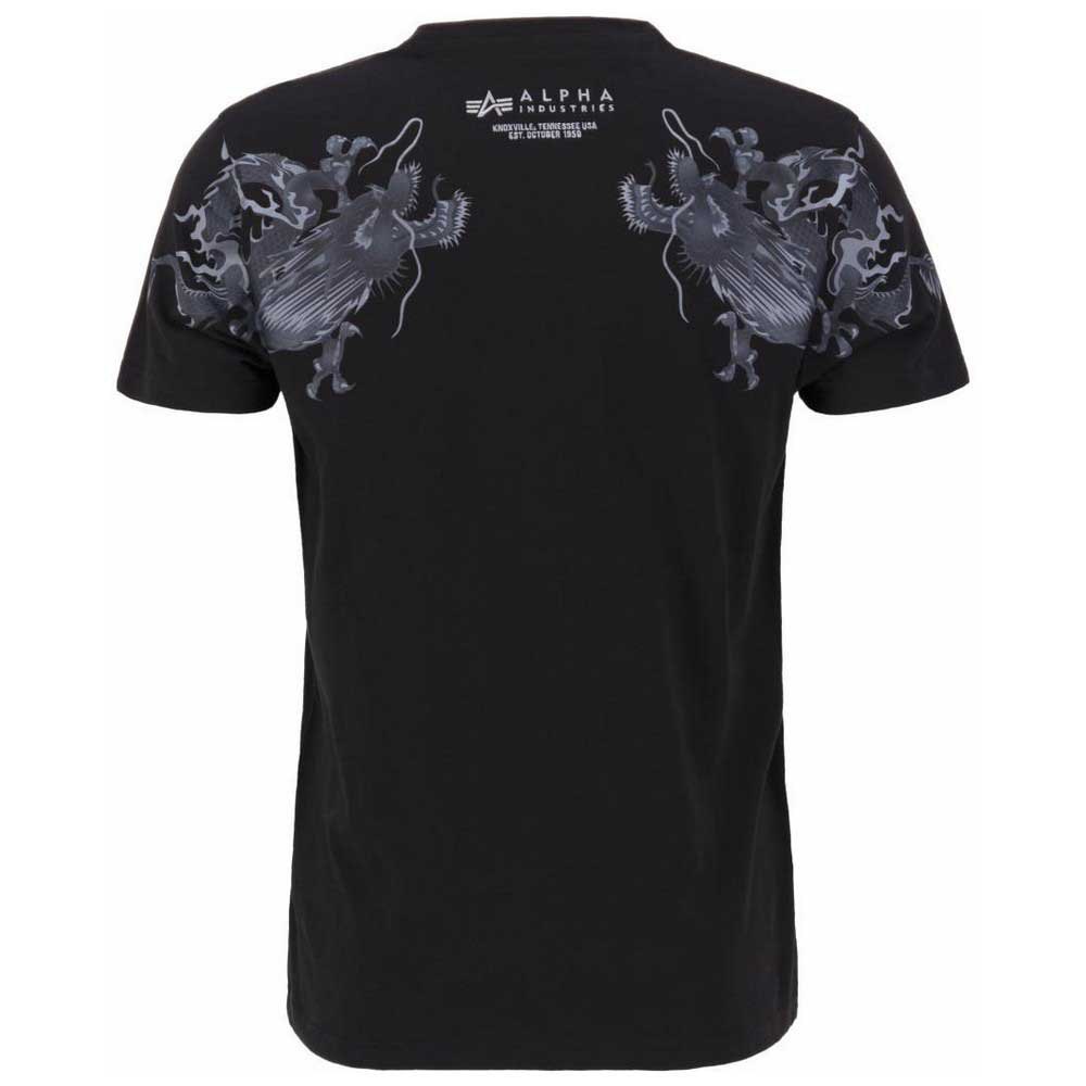 Alpha industries Dragon Emb Short Sleeve T-Shirt Black | Dressinn