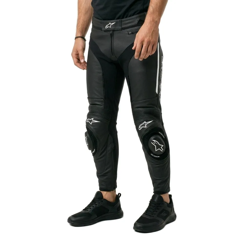 Alpinestars Missile V3 革のズボン 黒 | Motardinn