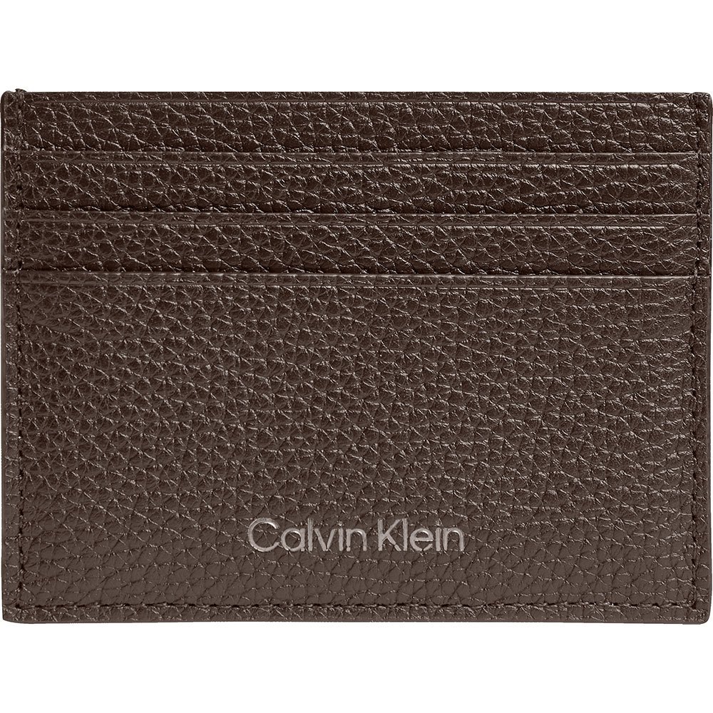 Descubrir 89+ imagen calvin klein brown leather wallet