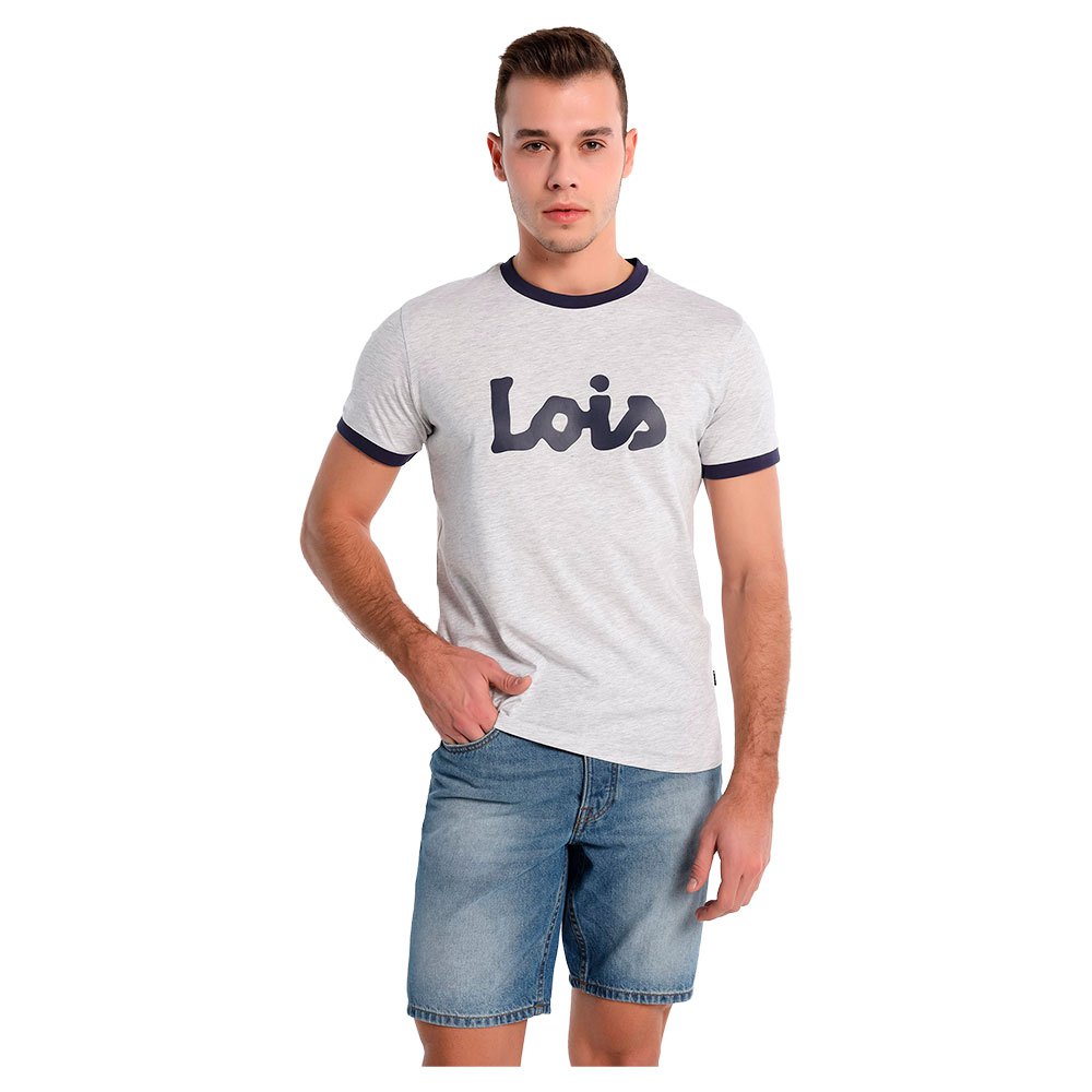 lelijk tiener oortelefoon Lois jeans 123618-15685-3092 Short Sleeve T-Shirt Grey | Dressinn