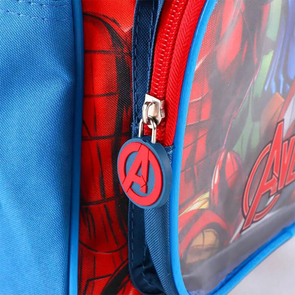Sac à Goûter Thermique Avengers - 21,5x8,5x19 Cm - Bleu Polyester - Licence Marvel Originale