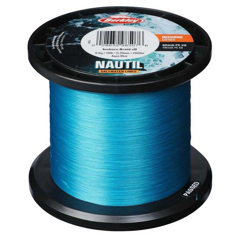 Berkley Nautil Inshore X8 300 m Braided Line Blue Waveinn