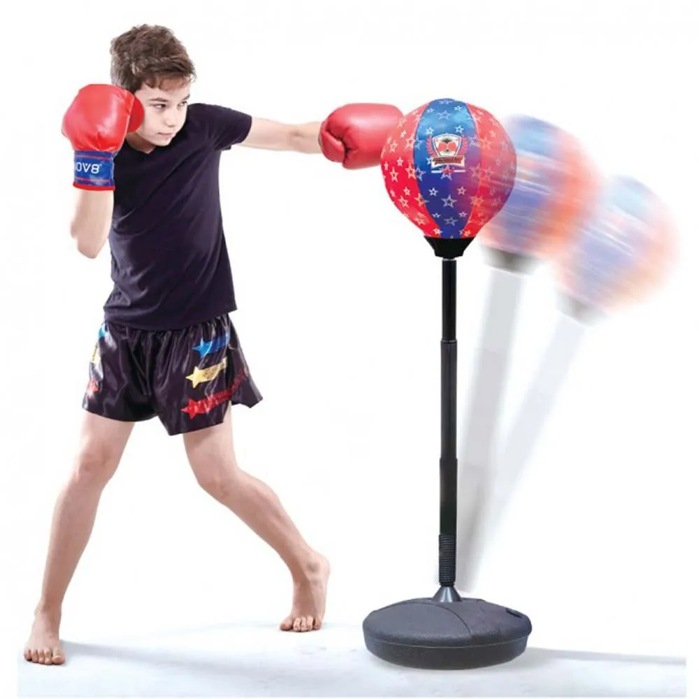 Set Boxe Giocattolo per Bambini H80-100 cm con Sacco da Pugilato da Terra e Guantoni – acquista su Giordano Shop Set Boxe Giocattolo per Bambini H80-100 cm con Sacco da Pugilato da Terra e Guantoni – acquista su Giordano Shop