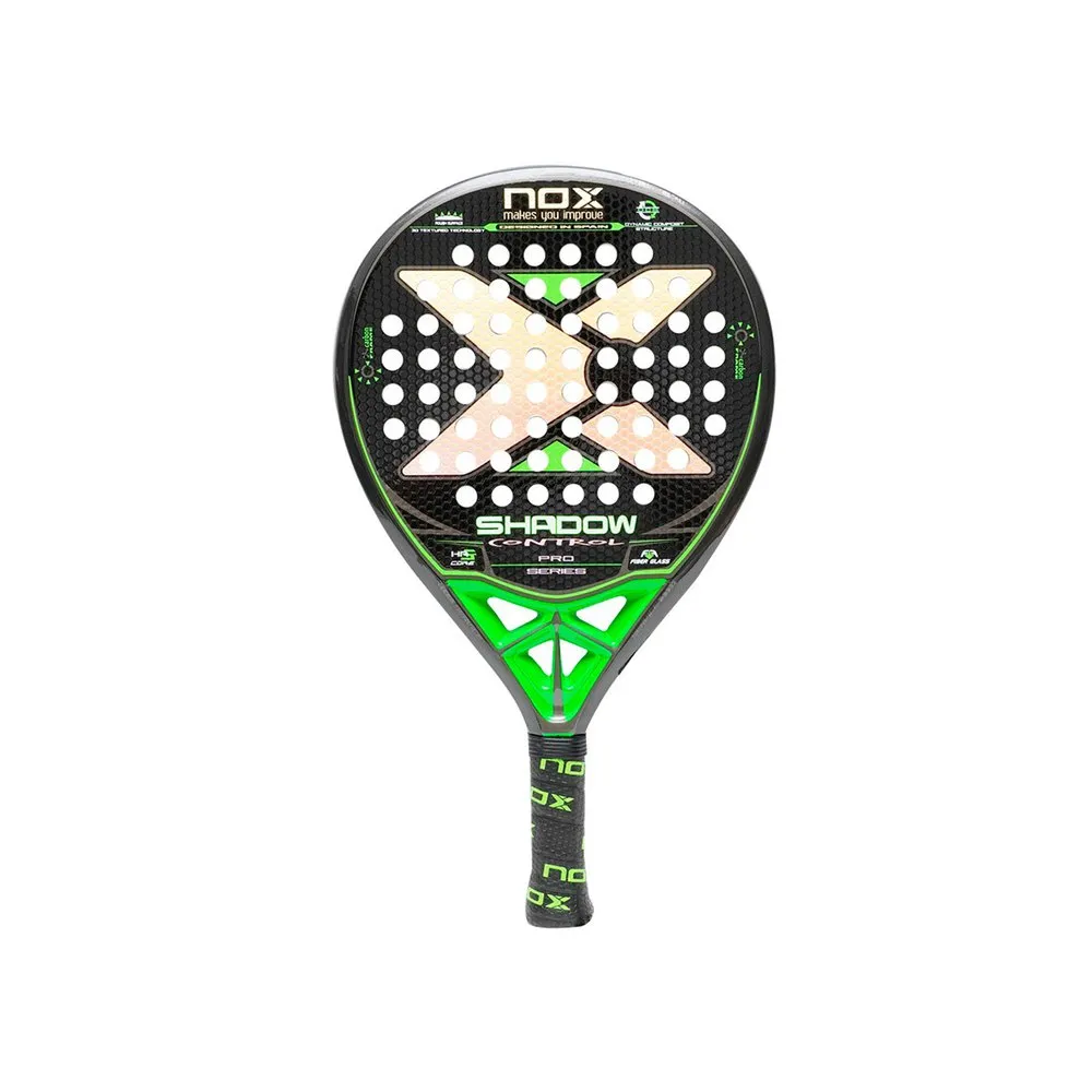Nox Shadow Control Fiber Padel Racket Green | Smashinn