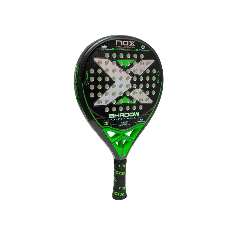Nox Shadow Control Fiber Padel Racket Green | Smashinn