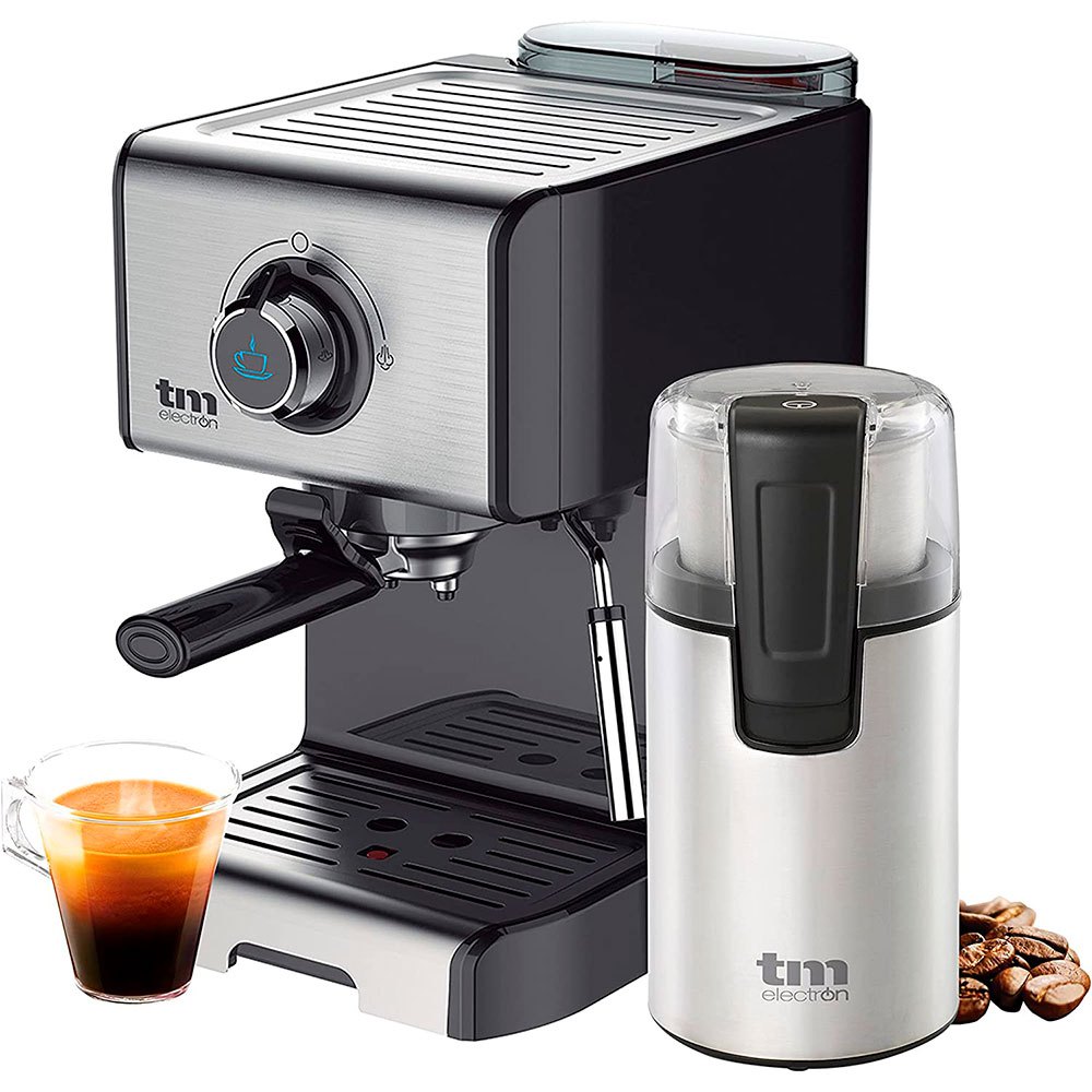 Planeet academisch horizon Tm electron TMPCF101PACK Espresso Coffee Machine Silver | Techinn