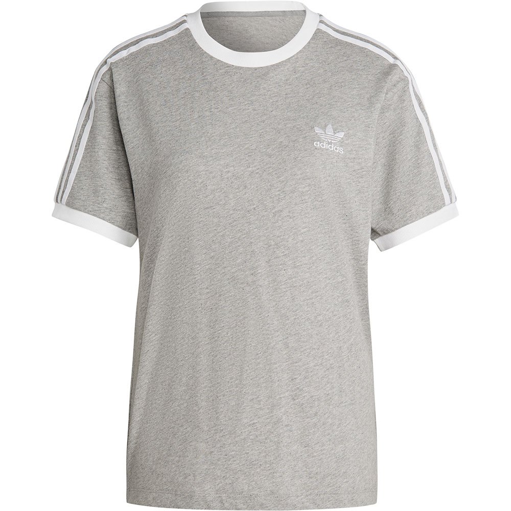 adidas Originals Adicolor Classics 3 Stripes Short Sleeve T-Shirt Grey|  Dressinn