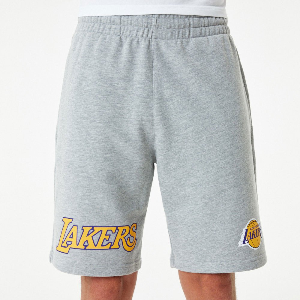 New Era NBA TEAM LOGO SHORTS LOS ANGELES LAKERS - Sports shorts - grey 