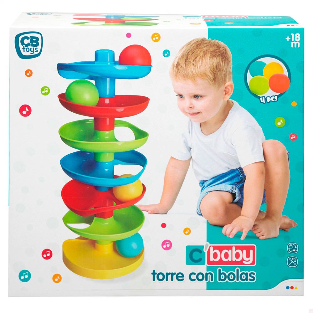 Cb toys Torre Con Sfere Scorrevoli In Età Prescolare 27x25x12 cm