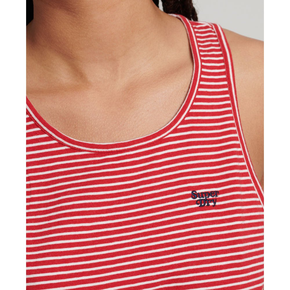 Superdry Vintage Logo Emb Stripe sleeveless T-shirt