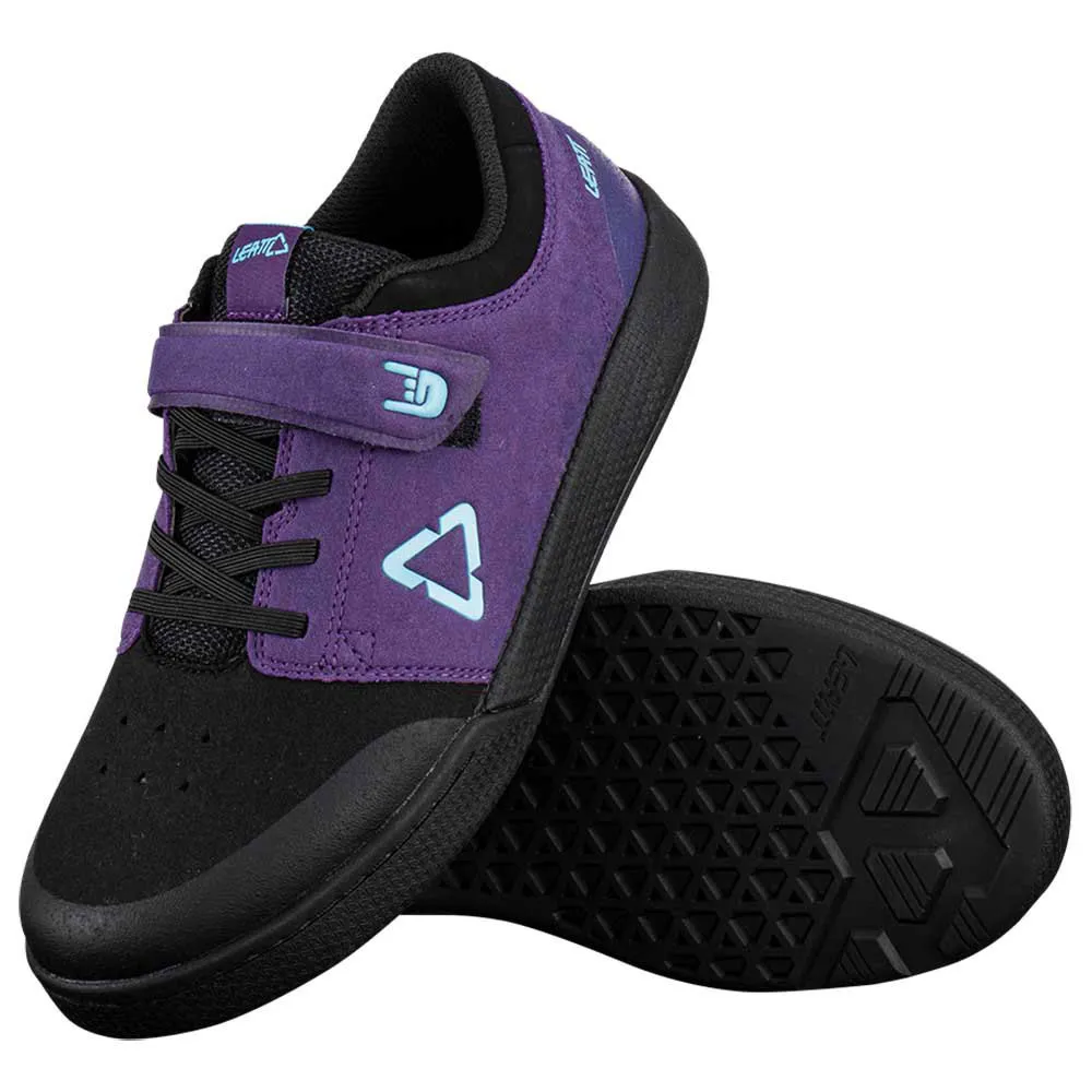 Chaussures VTT Leatt Flat 2.0 Femme - Semelle Grippante & Protection - Suède Synthétique