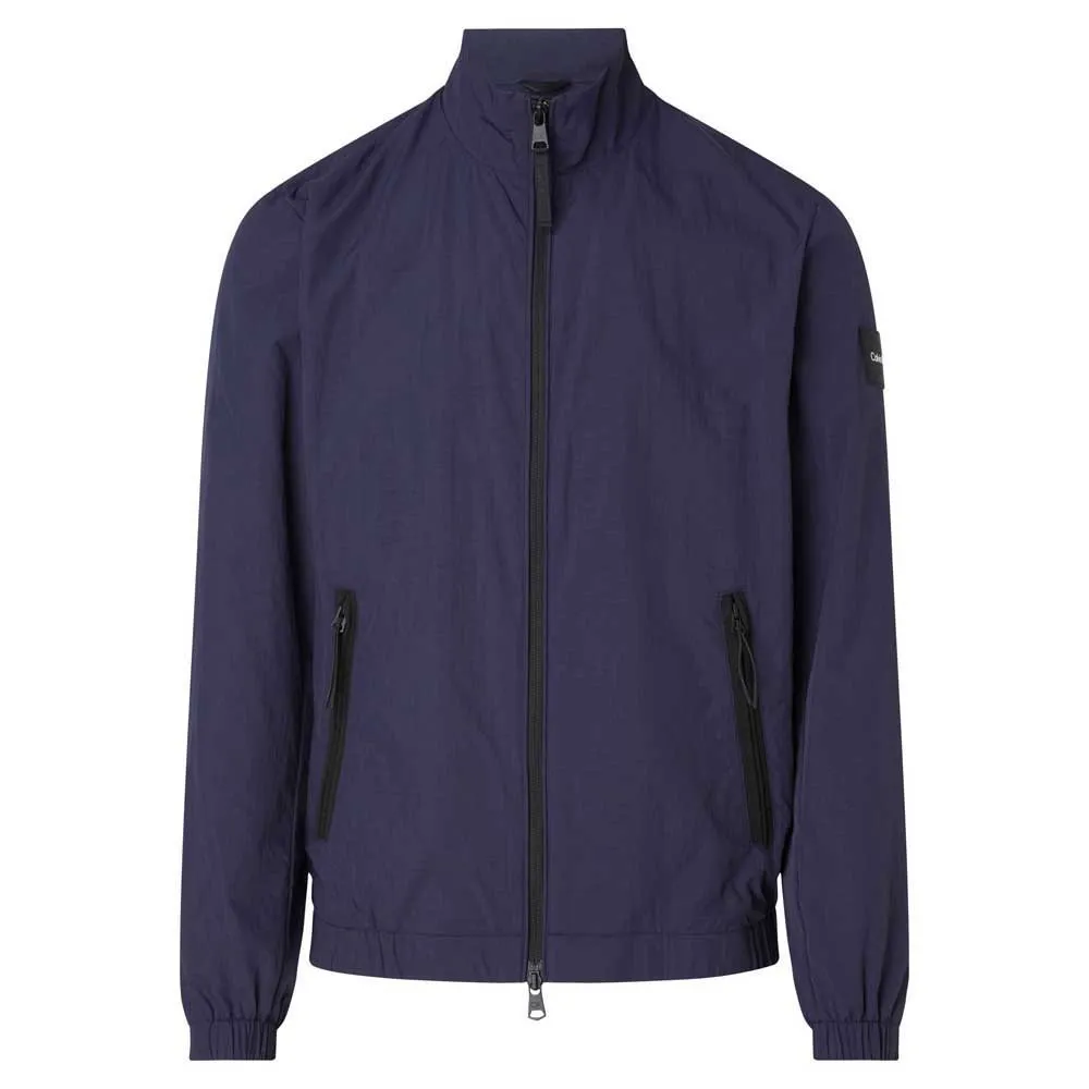 Calvin klein Recycled Crinkle Nylon Blouson jacket Blue| Dressinn