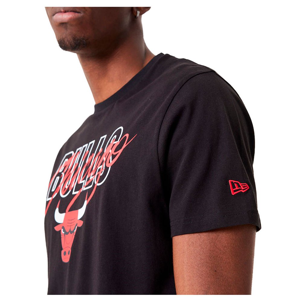New era Chicago Bulls Script Short Sleeve T-Shirt Black