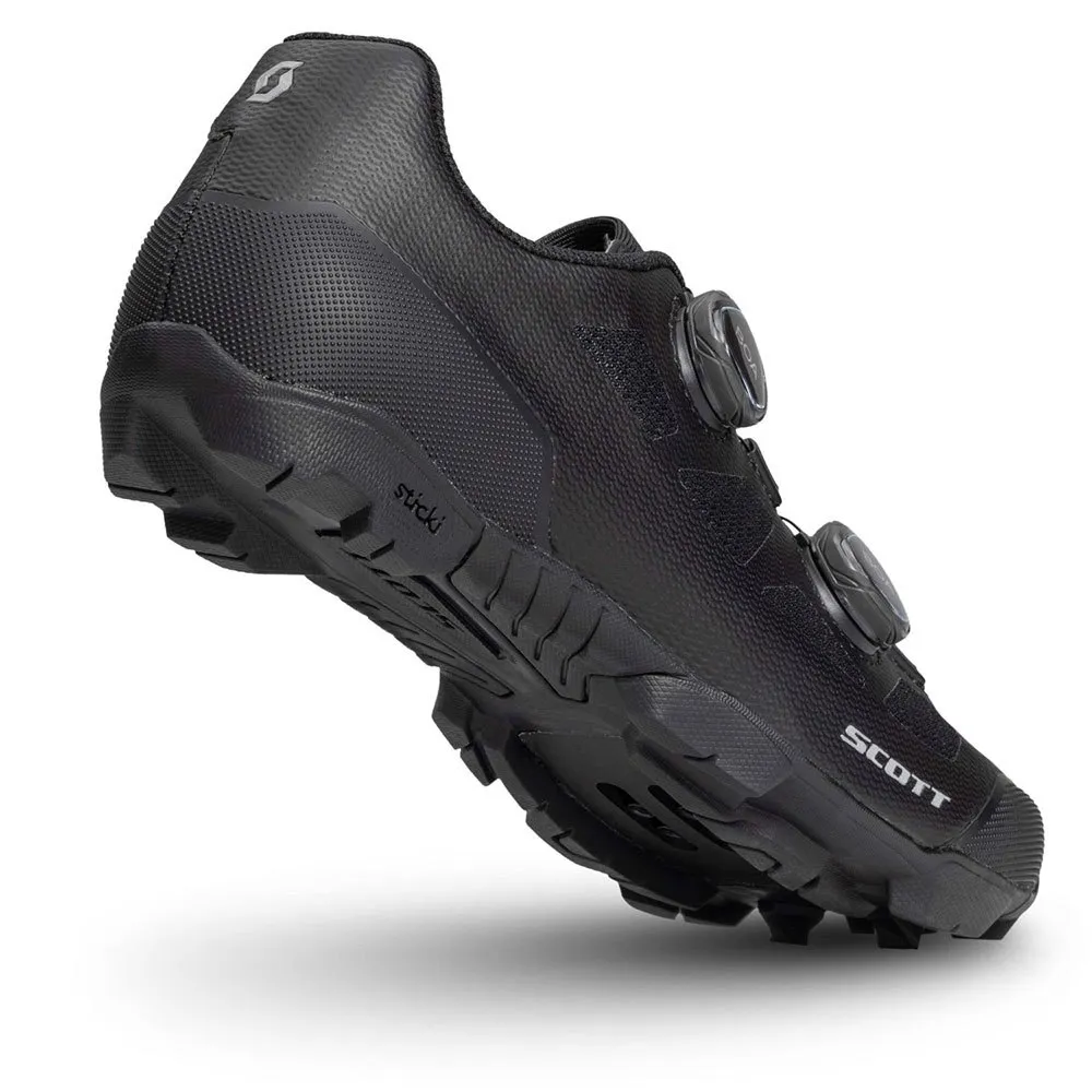Scarpe Da Ciclismo Scott MTB Vertec 2024 - Per MTB, Nere Opache, Sistema BOA, Suola In Carbonio/Nylon