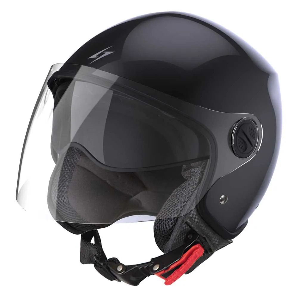 Stormer Ace open face helmet Black | Motardinn, image size:1000x1000